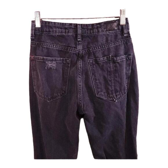 BDG Urban Outfitters Wilco Distressed Black Cropped Flare Jeans Women's 24 - Picture 6 of 7